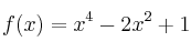 f(x)=x^4-2x^2+1