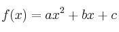f(x)=ax^2+bx+c