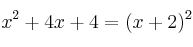 x^2+4x+4 = (x+2)^2