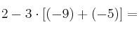 2 - 3 \cdot [(-9) + (-5)] =