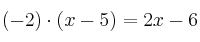 (-2) \cdot (x-5) = 2x-6