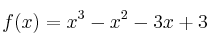 f(x)=x^3-x^2-3x+3