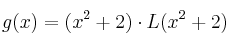 g(x) = (x^2+2) \cdot L(x^2+2)