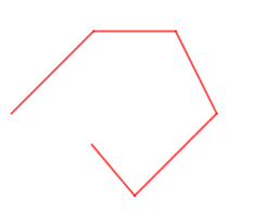 Línea poligonal abierta