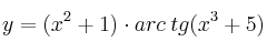 y=(x^2+1) \cdot arc \: tg(x^3+5)