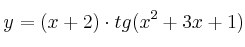 y=(x+2) \cdot tg(x^2+3x+1)