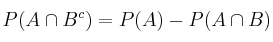 P(A \cap B^c)=P(A)-P(A \cap B)