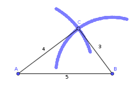 Dibujo de un triángulo