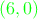 \textcolor{green}{(6,0)}