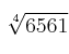 \sqrt[4]{6561}