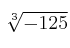 \sqrt[3]{-125}