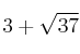 3+\sqrt{37}