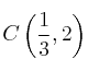 C\left(\frac{1}{3},2\right)