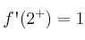 f\textsc{\char13}(2^+)=1
